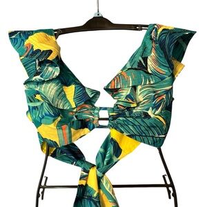 L’Atiste Top Tropical Tie Back Ruffle 1X